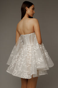 2 in 1 Wedding Dress Moonlit Siren with Detachable Skirt Romanica view 18