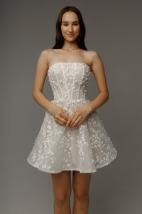 2 in 1 Wedding Dress Moonlit Siren with Detachable Skirt Romanica view 9