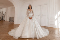 2 in 1 Wedding Dress Sabrina With Detachable Skirt Meryem view 6