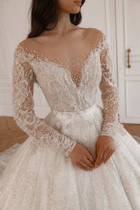 2 in 1 Wedding Dress Sabrina With Detachable Skirt Meryem view 4