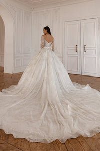 2 in 1 Wedding Dress Sabrina With Detachable Skirt Meryem view 3