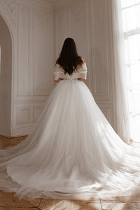 2 in 1 Wedding Dress Inali with Detachable Romanica Skirt view 7
