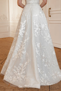 2 in 1 Wedding Dress Ebba With Detachable Divon Skirt view 5