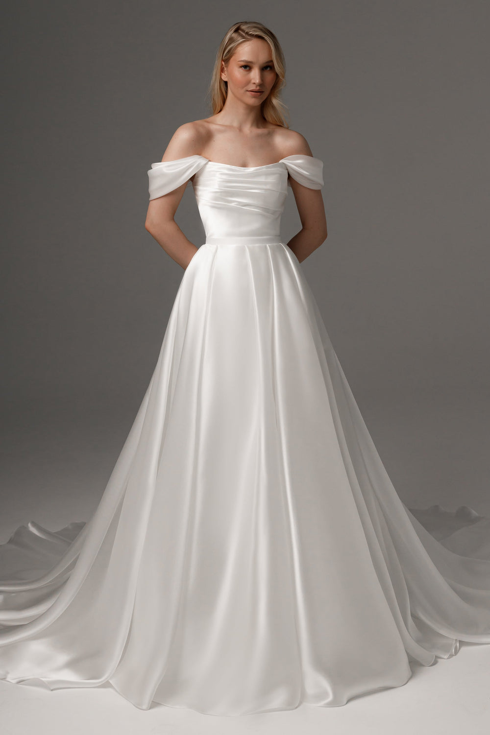 2 in 1 Wedding Dress Dakota With Detachable Fiorelia Skirt - VOLAKK