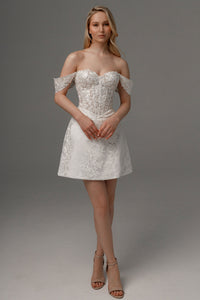 Short Lace Wedding Dress Mitsis view 1