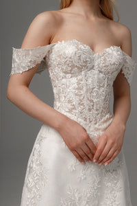 Short Lace Wedding Dress Mitsis view 2
