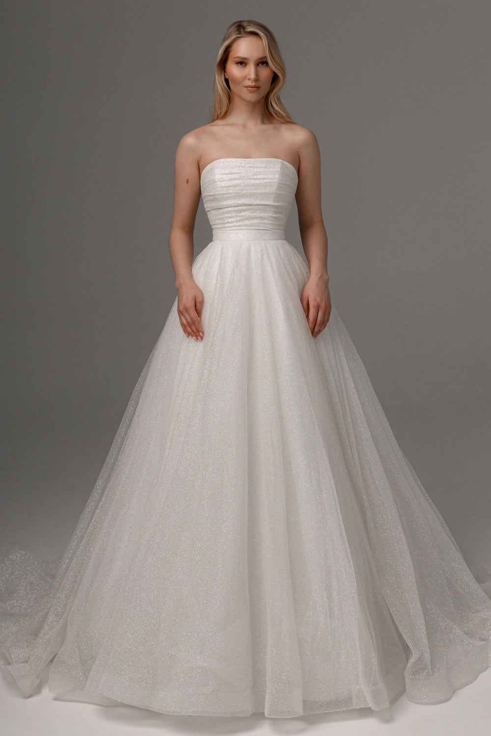 2 in 1 Wedding Dress Ebba With Detachable Kerstin Skirt - VOLAKK