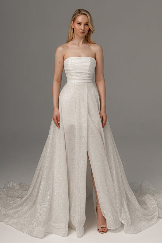 2 in 1 Wedding Dress Ebba With Detachable Calista Skirt