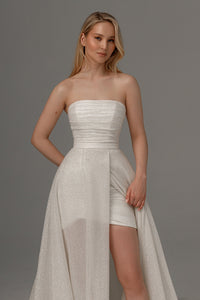 2 in 1 Wedding Dress Ebba With Detachable Calista Skirt view 3