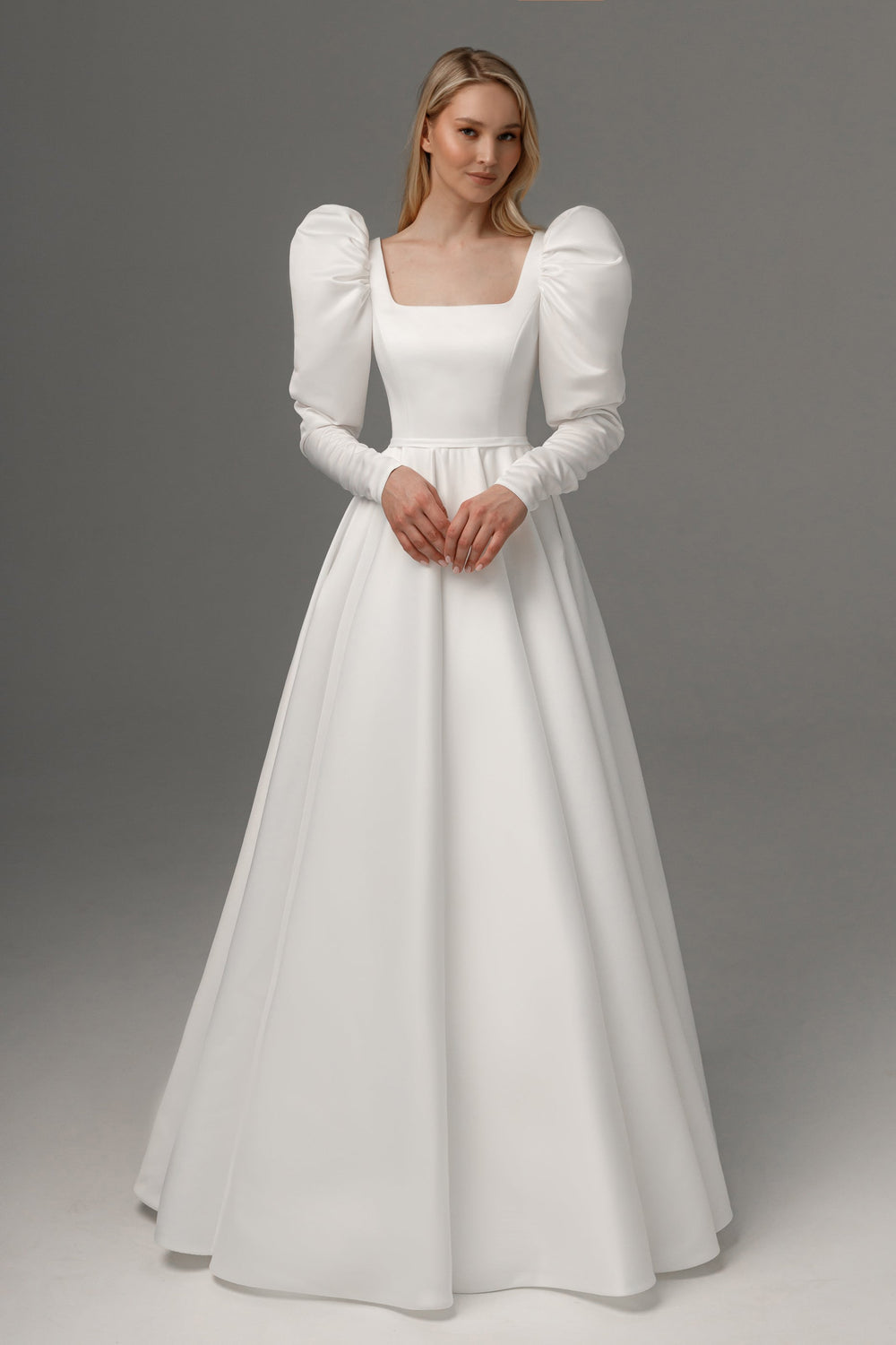 Wedding Dress Donoma with Long Sleeves - VOLAKK