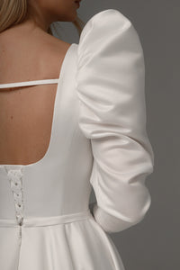 Wedding Dress Donoma with Long Sleeves view 7