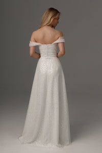 Wedding Dress Elu with Detachable Straps view 3