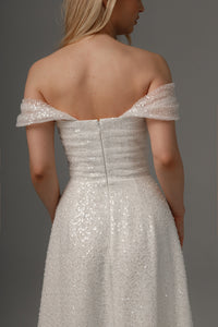 2 in 1 Wedding Dress Elu With Detachable Protea Skirt view 13