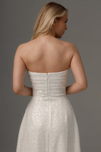 Wedding Dress Elu with Detachable Straps view 13