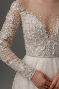 2 in 1 Wedding Dress Sabrina With Detachable Skirt Meryem view 13