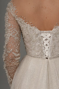 Wedding Dress Sabrina with Long Sleeves view 12
