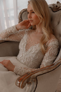 Wedding Dress Sabrina with Long Sleeves view 8