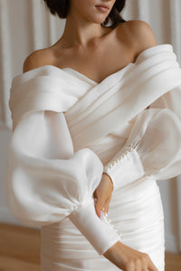 Organza Blouse Audrey with Long Sleeves view 7