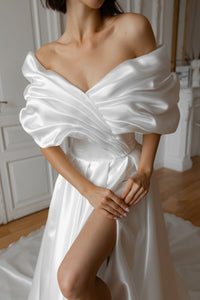 Wedding Dress Acerola with Leg Slit view 2