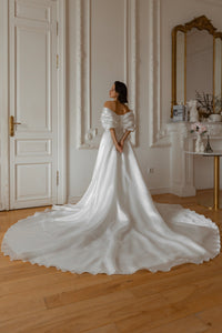 Wedding Dress Acerola with Leg Slit view 7