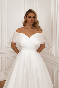 Organza Midi Wedding Dress Hellebore view 4