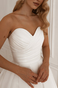 Organza Midi Wedding Dress Lamia view 10