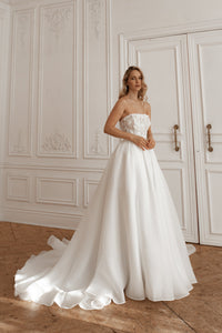 2 in 1 Short Wedding Dress Twilight Muse with Detachable Audrey Skirt view 5