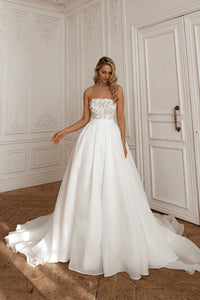 2 in 1 Short Wedding Dress Twilight Muse with Detachable Audrey Skirt view 6