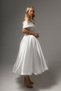 Organza Tea Length Wedding Dress Beatrice view 5