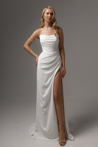 2 in 1 Sheath Wedding Dress Jelena with Detachable Sophia Skirt view 13