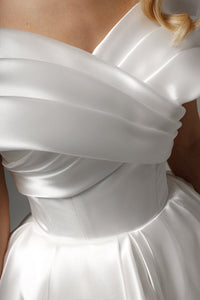 Organza Tea Length Wedding Dress Beatrice view 9