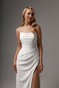 2 in 1 Sheath Wedding Dress Jelena with Detachable Sophia Skirt view 8