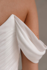 Chiffon Wedding Dress Marit With High Leg Slit view 6