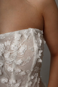 Floral Lace Wedding Dress Betty with Detachable Bolero view 11