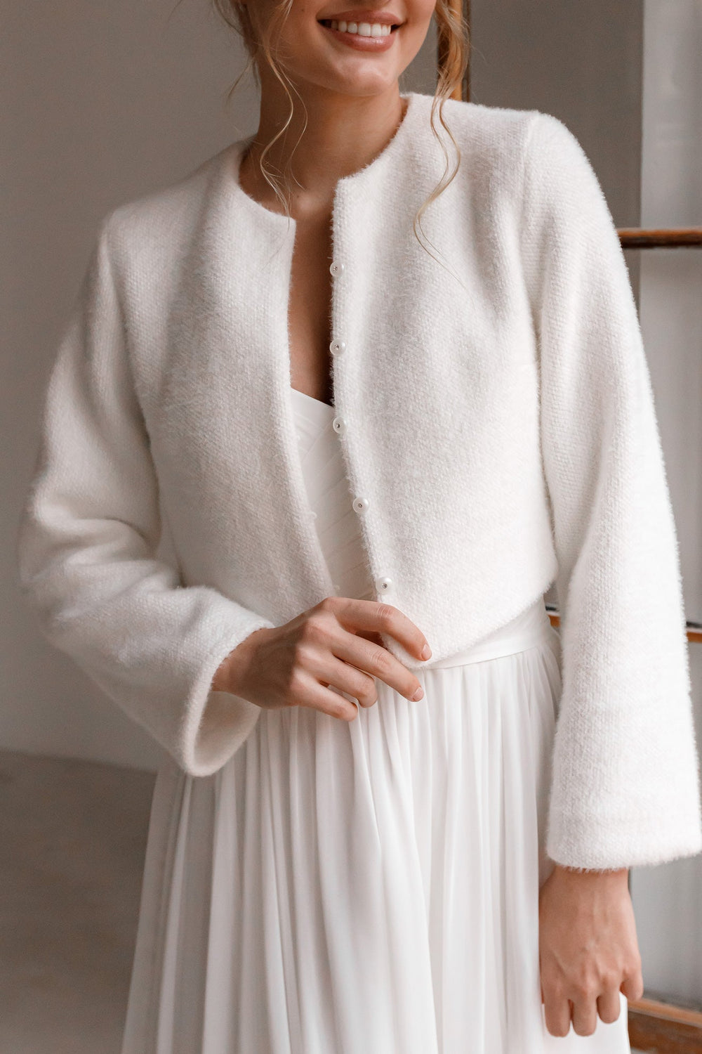 Light Ivory Jacket K - 068 | Ready-to-Ship - VOLAKK