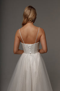 Sparkly Wedding Dress Rakel 2 Midi view 3