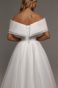 Organza Midi Wedding Dress Hellebore view 5