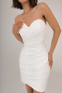 Extra Convertible Wedding Dress Audrey Mini (Basic mini dress + bolero + skirt + bow) view 3