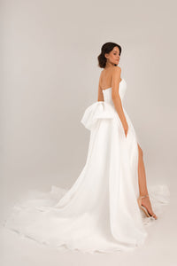 Extra Convertible Wedding Dress Audrey Mini (Basic mini dress + bolero + skirt + bow) view 7