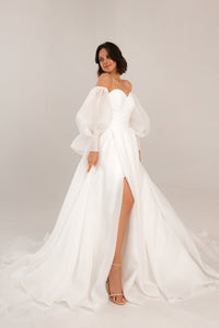 Extra Convertible Wedding Dress Audrey Mini (Basic mini dress + bolero + skirt + bow) view 5