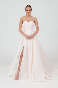 Coral Extra Convertible Wedding Dress Audrey (Basic dress + bolero + bow + detachable train) view 7