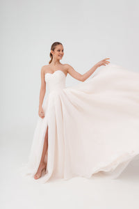 Coral Extra Convertible Wedding Dress Audrey (Basic dress + bolero + bow + detachable train) view 6