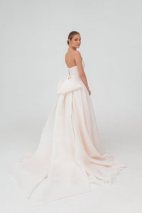 Coral Extra Convertible Wedding Dress Audrey (Basic dress + bolero + bow + detachable train) view 10