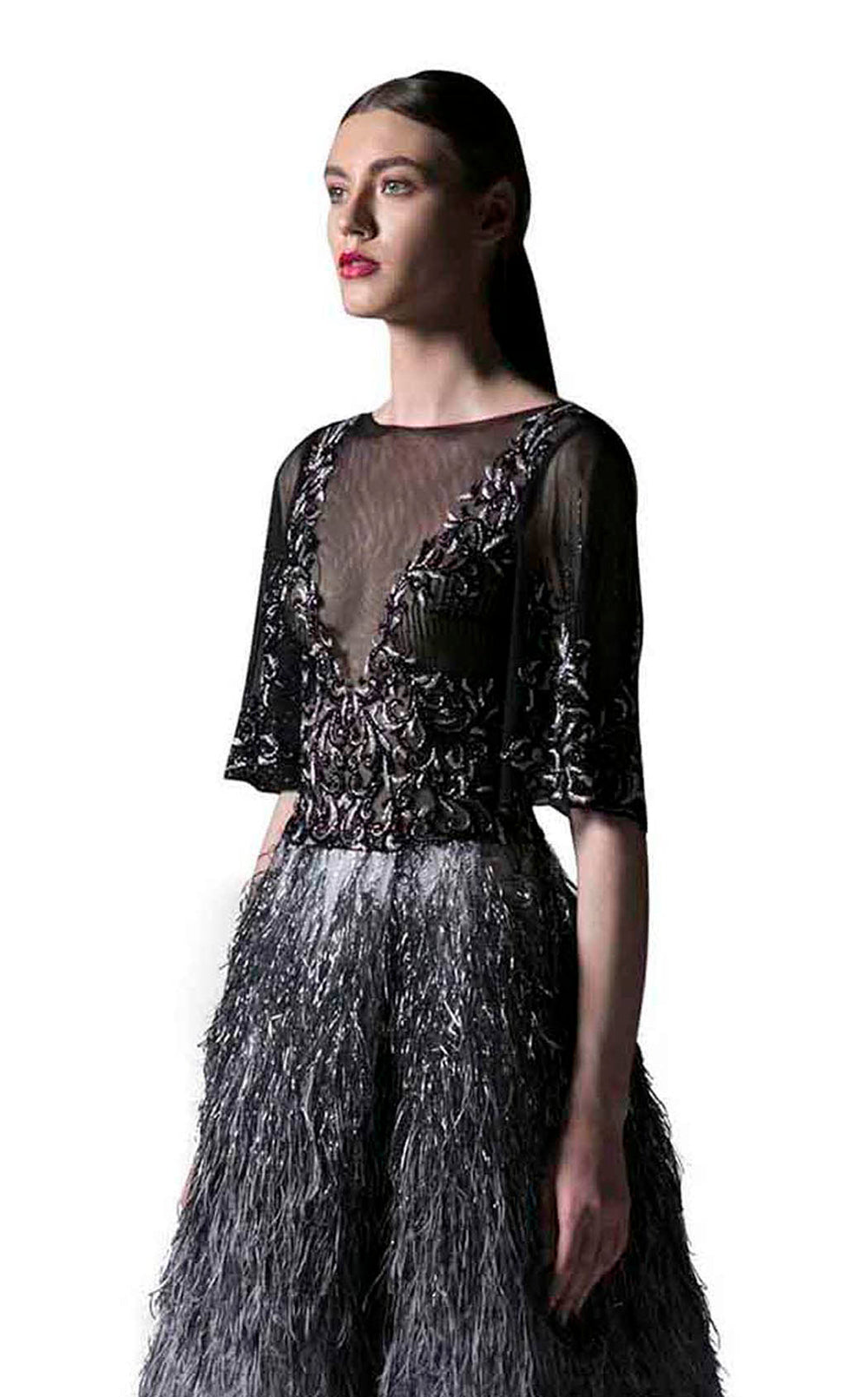 Edward Arsouni Couture SS0393 Dress details - VOLAKK