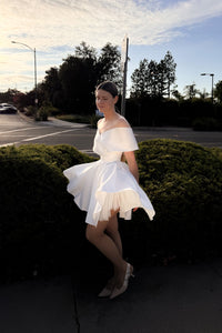 Short Satin Wedding Dress Mira view 6