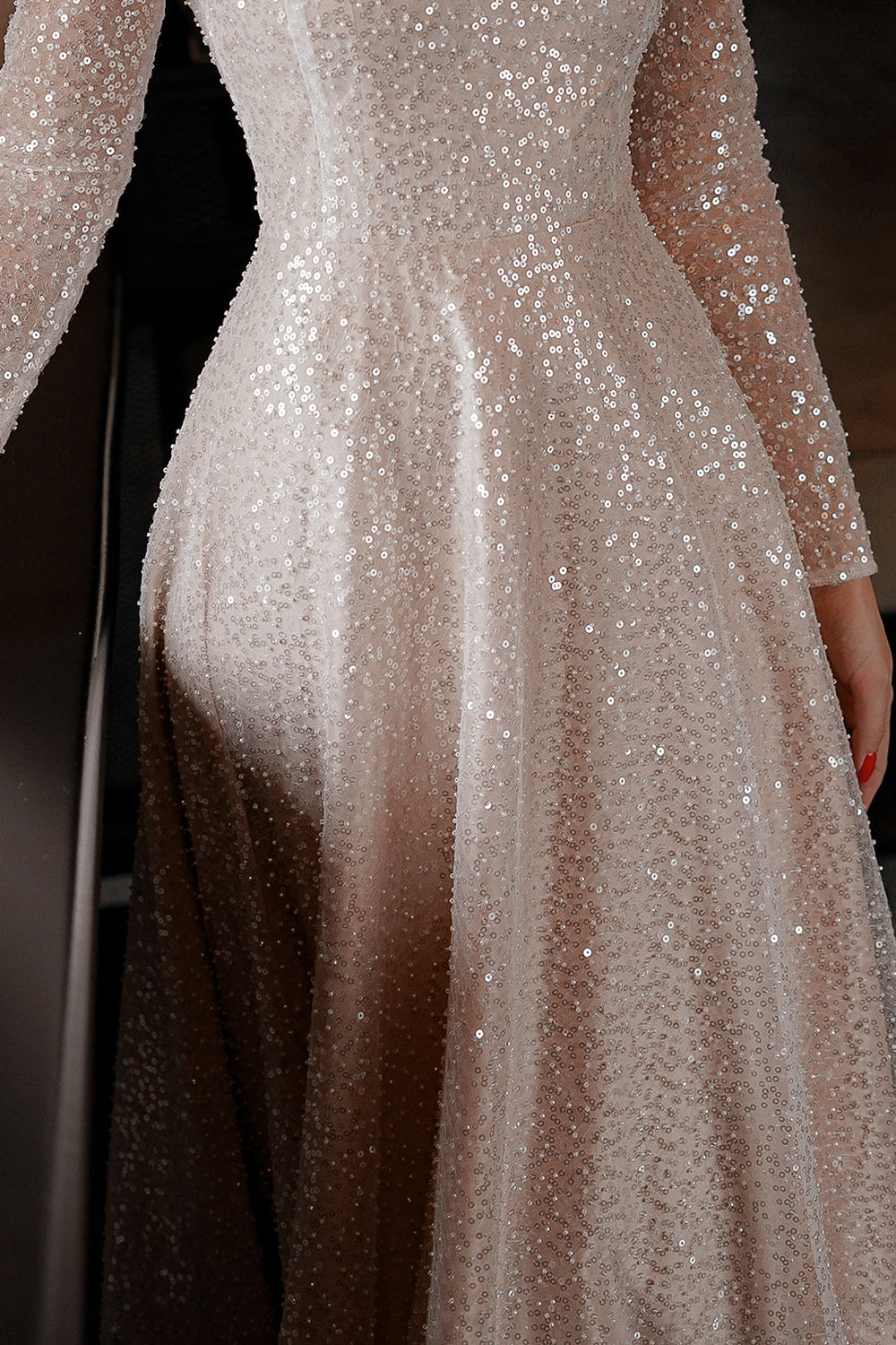 Boho Wedding Dress Feilen with Sleeves - VOLAKK