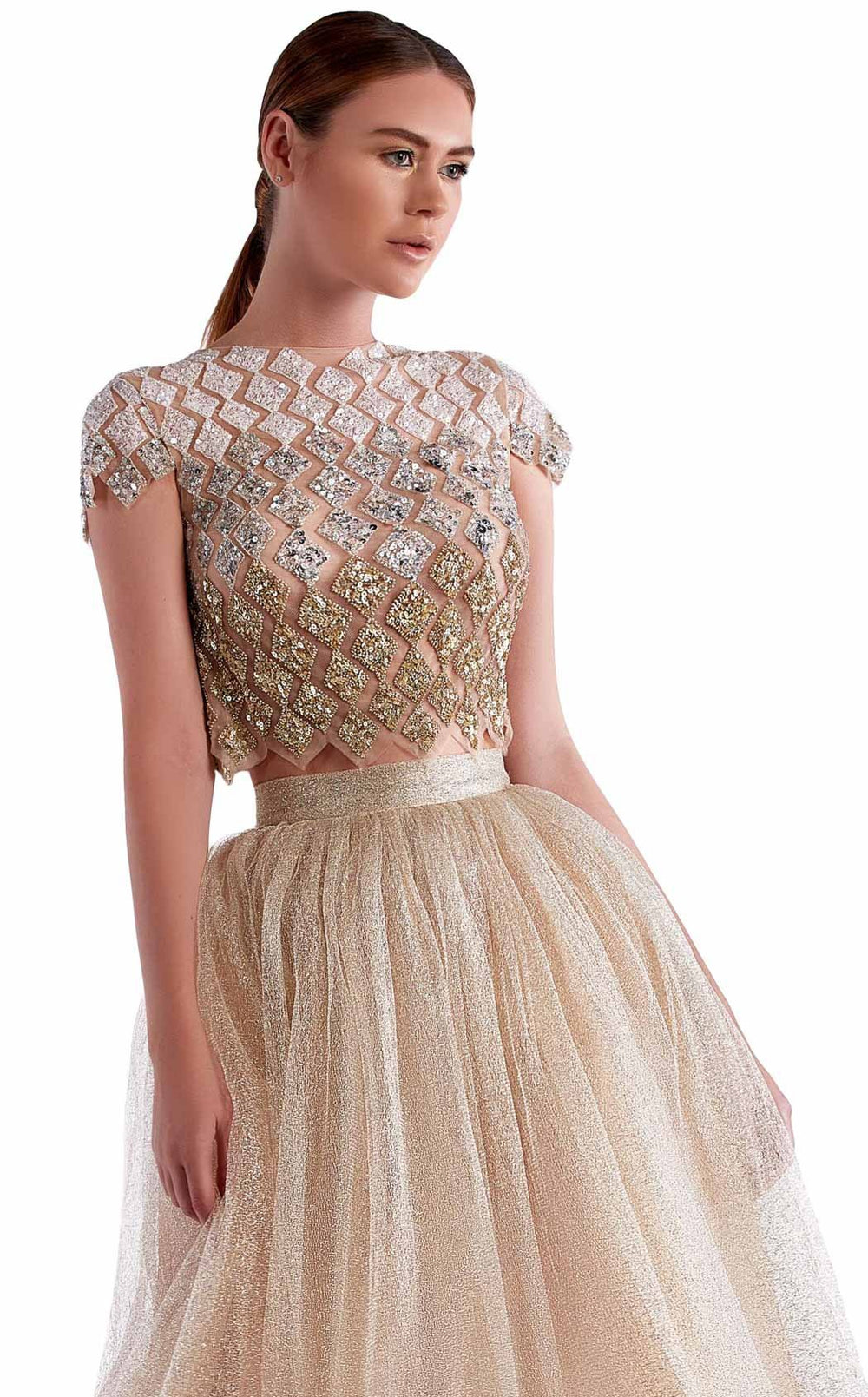 Edward Arsouni Couture SS0463 Dress details - VOLAKK
