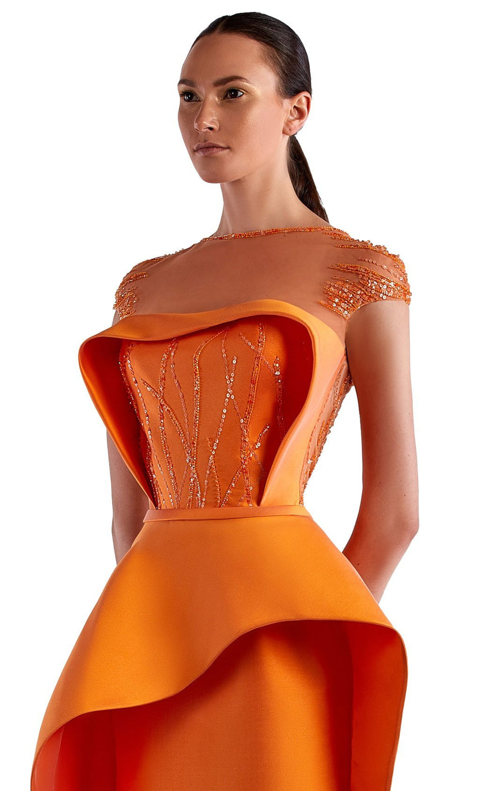 Edward Arsouni Couture SS0483 Dress details - VOLAKK