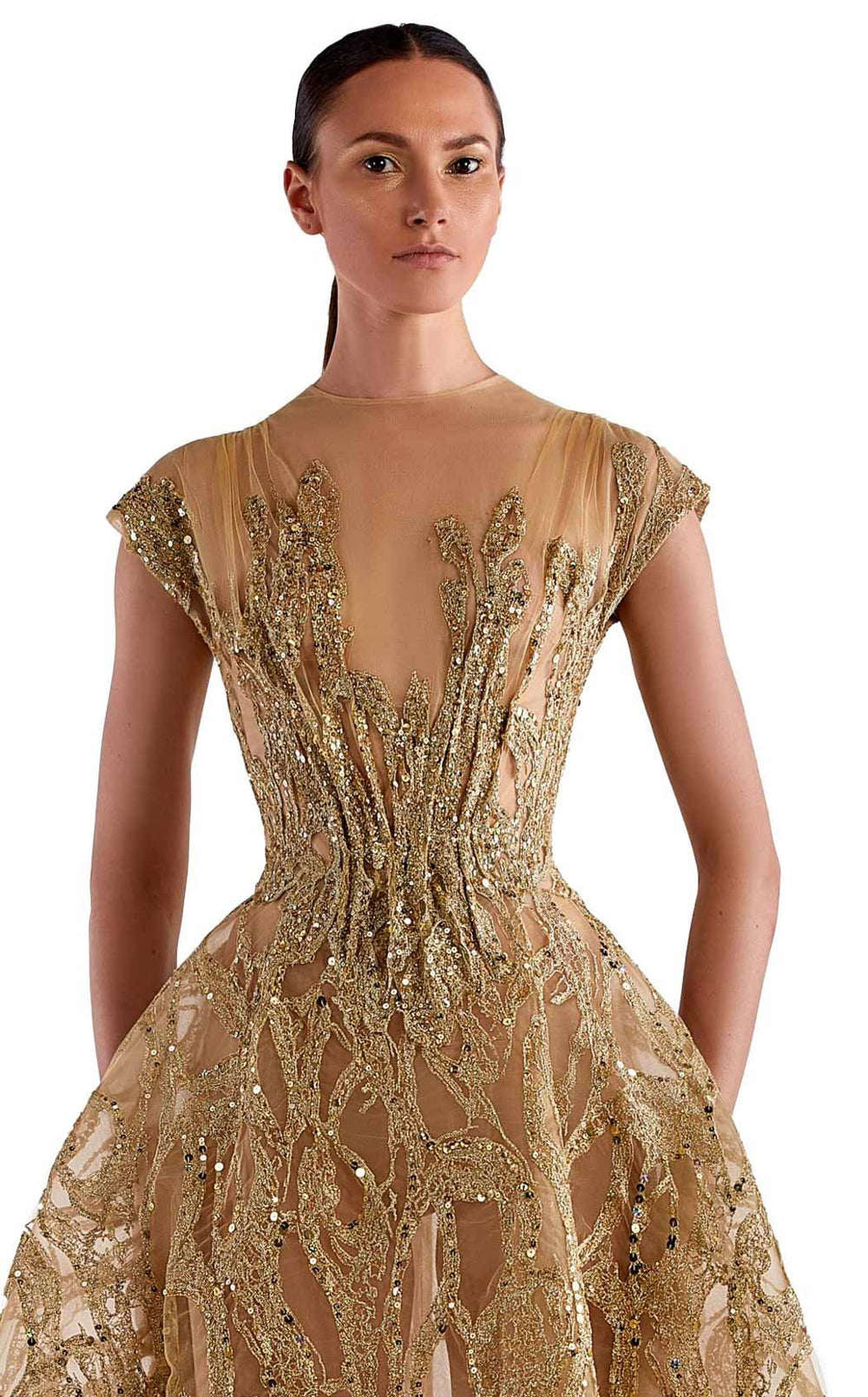 Edward Arsouni Couture SS0503 Dress details - VOLAKK