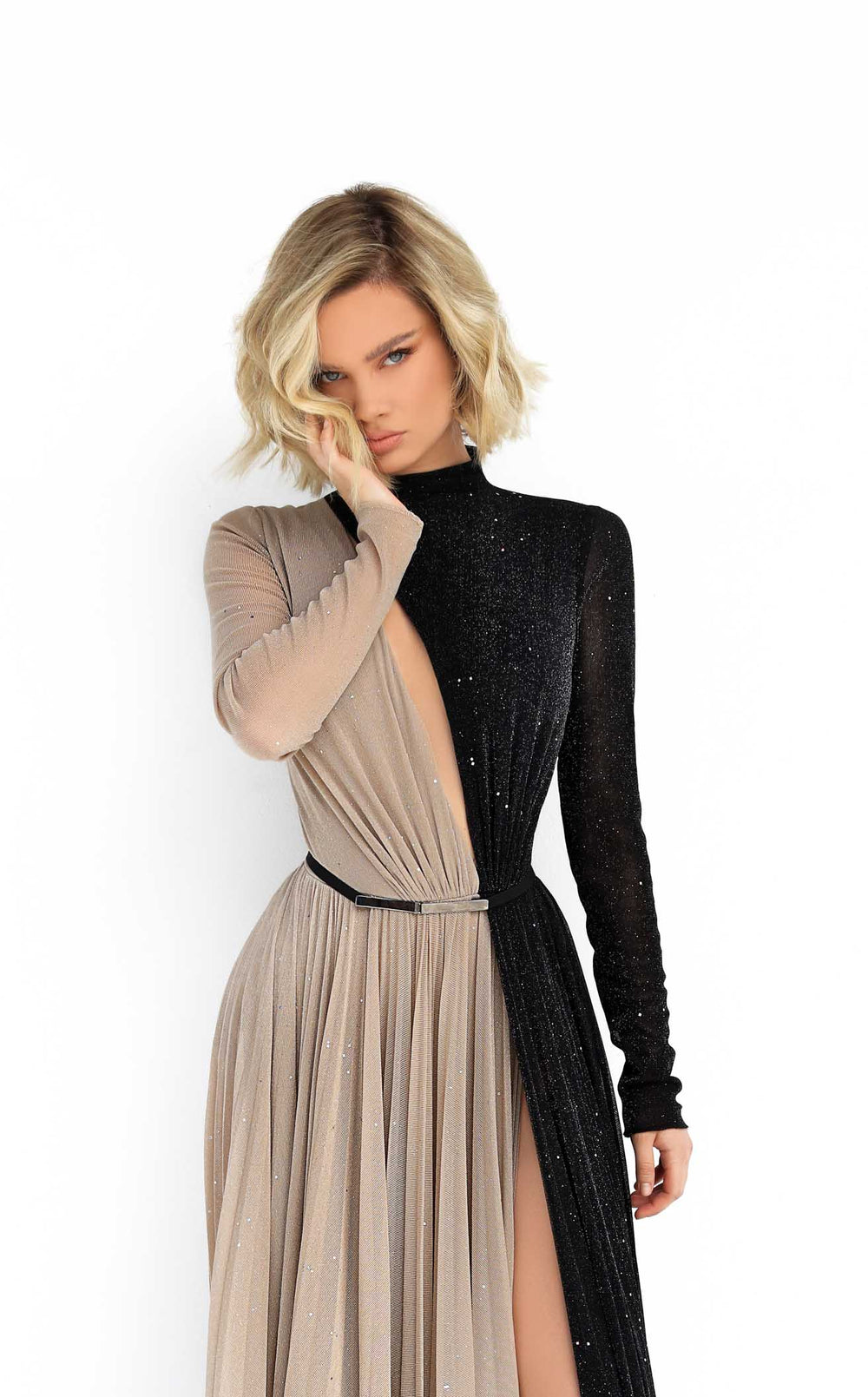 Exquisite Tarik Ediz 50902 Dress detail view - VOLAKK
